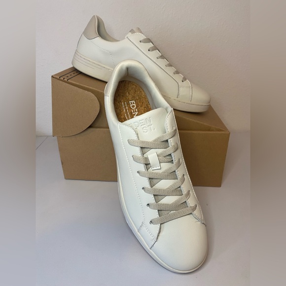 Eden St. Other - Eden St. White Men's Sneakers Recycled Leather.